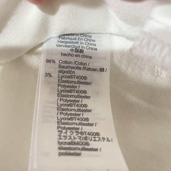 Madewell Curvy High Rise Denim Shorts White Frayed Hem Women Size 27 - Picture 11 of 12